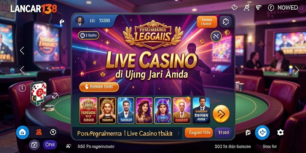 Tampilan gameplay Live Casino LANCAR138 yang menarik dan interaktif.