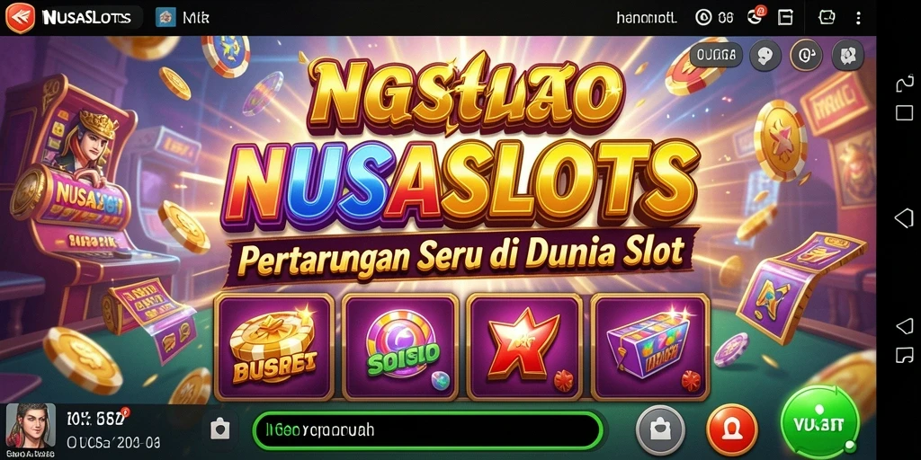 Tampilan gameplay yang mendebarkan dari NUSASLOTS saat bertarung.