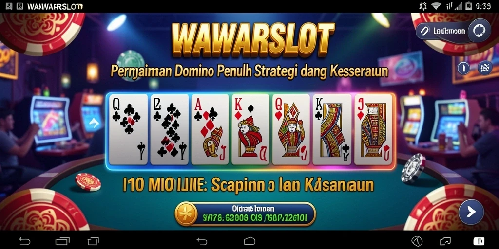 Tangkapan layar gameplay WAWARSLOT yang menampilkan aksi seru permainan Domino.